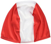 Beco Bonnet de Bain en Textile Capuchon pour Hommes, Rouge/Blanc, Taille Unique