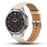 Tuocal 22mm Genuine Leather Straps Compatible with Samsung Galaxy Watch 3 45mm / Watch 46mm Strap Men Women, Soft Breathable Replacement Band for Huawei Watch GT 3 46mm / 3 Pro/GT 2 / Gear S3