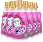 Vanish Gold Oxi Action Gel Fabric Stain Remover, 750ml | Removes stains, brightens colours & removes odours|Colour safe concentrated formula | 6 pack | 6 Bottles x 750ml (4.5L),package may vary