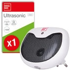 SWISSINNO Mini Répulsif Rongeurs Ultrasonique 15m²: Chasse les Souris, Rats, Fouines et Autres Rongeurs par Ultrasons Puissants, pour l'intérieur. x1