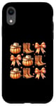 Coque pour iPhone XR Bottes citrouille Western Autumn Vibes Cozy Season Automne