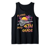 Flying Into 4th Grade Fighter Jet Plane Back To School Tank Top