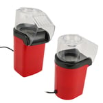 Popcorn Popper Electric Healthy Portable Red Popcorn Maker Machine For Home ♢