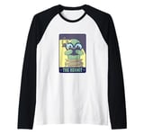 Funny Tarot Design - The Hermit Raglan Baseball Tee