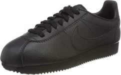 Nike - Classic Cortez Leather - Chaussures de Running Compétition - Homme - Noir (Black/Black-Anthracite) - 47.5 EU