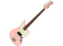 Squier FSR Affinity Series Jaguar Bass H, Laurel Fingerboard, Mint Pickguard, Matching Headstock, Shell Pink