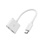 Cygnett Adapter audio USB-C to mini jack 3.5mm i USB-C Essential (white)