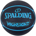 ballons de basket Unisexe, Spalding Highlight Ball, Noir