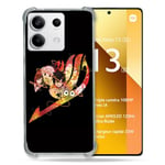 Cokitec Coque Renforcée pour Xiaomi Redmi Note 13 5G Manga Fairy Tail Logo Noir