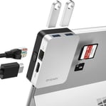 Station d'accueil Surface Pro 8, hub USB-C 6 en 1 Microsoft Surface Pro 8 avec HDMI 4K, Ethernet LAN 1000 m, Lecteur de Carte SD/TF, 2 USB 3.0 Spécialement conçu pour Surface Pro 8