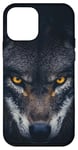 iPhone 12 mini Wolf Lovers Black Wolf Wild Animal Lovers Wolf Illustration Case