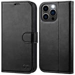 OCASE Etui Coque iPhone 13 Pro Max, Antichoc TPU Housse iPhone 13 Pro Max Cuir PU Portefeuille [RFID Blocage] [Béquille] [Fentes pour Cartes] Coque pour iPhone 13 Pro Max (6,7 Pouces) - Noir