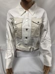 Veste Femme Desigual 100%Coton réf 17WWEWC0 Taille 40 Couleur Blanc Neuf !!!!