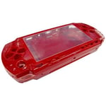 OSTENT Full Housing Repair Mod Case + Buttons Replacement Compatible for Sony PSP 1000 Console Color Red