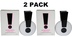 2 X Exclamation COLOGNE 50 ml Edt  Spray for Women NEW- PACK OF 2