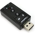 USB 2.0 Virtuel 7.1 Adaptateur Carte Son Externe 3D Audio Micro Casque