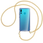 Collier pour Huawei P Smart Plus 2019 chaîne en métal (O) Etui Coque avec cordon