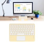 (Yellow) Wireless Keyboard With Trackpad For Cellphone Laptop