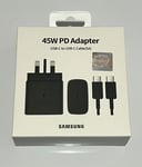 45W Genuine Super Fast Charger Adapter Plug USB-C Type C For Samsung Phones UK