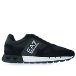 EA7 Mens Emporio Armani Sports Legacy Shoes in Black Mesh - Size UK 12