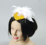 Bristol Novelty BA327 Gangster Moll 1pc. Lady's Hat Gold Sequin + Feather, Women