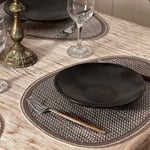 Set de Table Oval Beija Flor Tribal effet Tissage modèle Scales