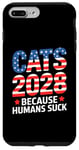 Coque pour iPhone 7 Plus/8 Plus Funny Cats 2028 Parodie Trump Design politique pour les amoureux des chats