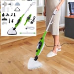 10 in 1 1300W HOT STEAM MOP FLOOR CLEANER CARPET WASHER HAND-HELD STEAMER CORDED