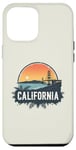 Coque pour iPhone 12 Pro Max Souvenir rétro avec horizon californien