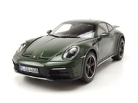 Porsche 911 Dakar 2022 Vert Métallique Maquette de Voiture 1:18 Norev