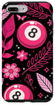 iPhone 7 Plus/8 Plus Retro Pink Lucky Disco 8 Ball For Women Case