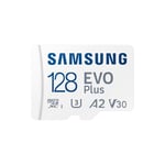 Carte MEMOIRE SAMSUNG 128G Micro SD Evo Plus 2024 avec Adaptateur SD Classe 10 Lecture 160 Mo/s Ecriture 160 Mo/s MB-MC128SA/EU