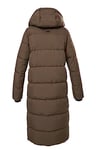 G.I.G.A. DX Femme Manteau matelassé avec capuche/manteau fonctionnel est hydrofuge GW 50 WMN QLTD CT, dark brown, 46, 39840-000