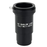ZTYD Lentille de Barlow 5X, Objectif de Barlow métallique entièrement Multi-revêtus avec Une Interface de Connexion de caméra de Fil m42 / 31.7mm Connectez l'interface pour l'oculaire du télescope