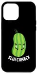 Coque pour iPhone 12 Pro Max Blue-cumber Funny Concombre Pun