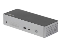 StarTech.com USB-C Dock, 4K 60Hz Quad Monitor DisplayPort & HDMI, Universal USB C Docking Station with 100W Power Delivery Charging, USB Hub w/ 1x USB Type-C & 3x USB-A, Ethernet, Audio - Thunderbolt 3 Compatible (DK31C4DPPDUE) - Dockningsstation - USB-C 3.2 Gen 2 / Thunderbolt 3 - 4 x DP, 4 x HDMI - 1GbE