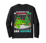 Oh Christmas Tree Your Ornaments Are History Chameleon Xmas Long Sleeve T-Shirt