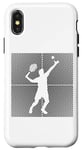 Coque pour iPhone X/XS Tennis Balls Joueur de tennis Tennis