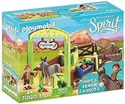 Playmobil 70120 DreamWorks Spirit, Snips and Señor Carrots with Horse Stall