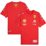 Scuderia Ferrari Carlos Sainz #16 Fotbollströja Jersey 2023 Röda tröjor Herr Kortärmad L