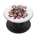 Sweet But Twisted - Funny Candy Cane Holiday Sugar Christmas PopSockets Adhesive PopGrip