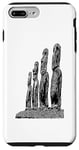 Coque pour iPhone 7 Plus/8 Plus Statue de Moai de l'île de Pâques Monolithe Mystery