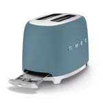 Smeg TSF01SBMUK 2 Slice 50'S Style Toaster In Storm Blue Matte Finish