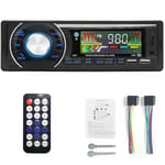 Auton 1din Audio Radio Bluetooth Stereo MP3-soitin FM-vastaanotin 12V Tuki Puhelimen lataus AUX/USB/TF-kortti kojelaudassa