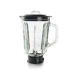 Lacor 69584 Carafe pour mixeur Delicy, récipient en Verre, idéal pour Les zumos, Smoothies et crèmes, 4 Lames, Couvercle hermétique, 1,5 l, 1.5 liters