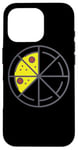 iPhone 16 Pro Pizza 3 Slices Cheese Pepperoni Funny Geometric Food Retro Case