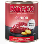 Rocco Senior 6 x 800 g - Storfe med poteter