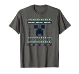 Minecraft Christmas Creeper Blocks Ugly Holiday Sweater T-Shirt