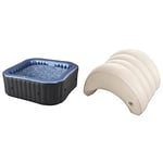 Happy Garden Spa Gonflable carré TEKAPO - 6 Places & Intex Appui Tete Pure Spa