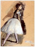 ArtPlaza Degas Edgar-Dancer in Step Position Panneaux Decoratifs, Bois MDF, Multicolore, 60x80 Cm